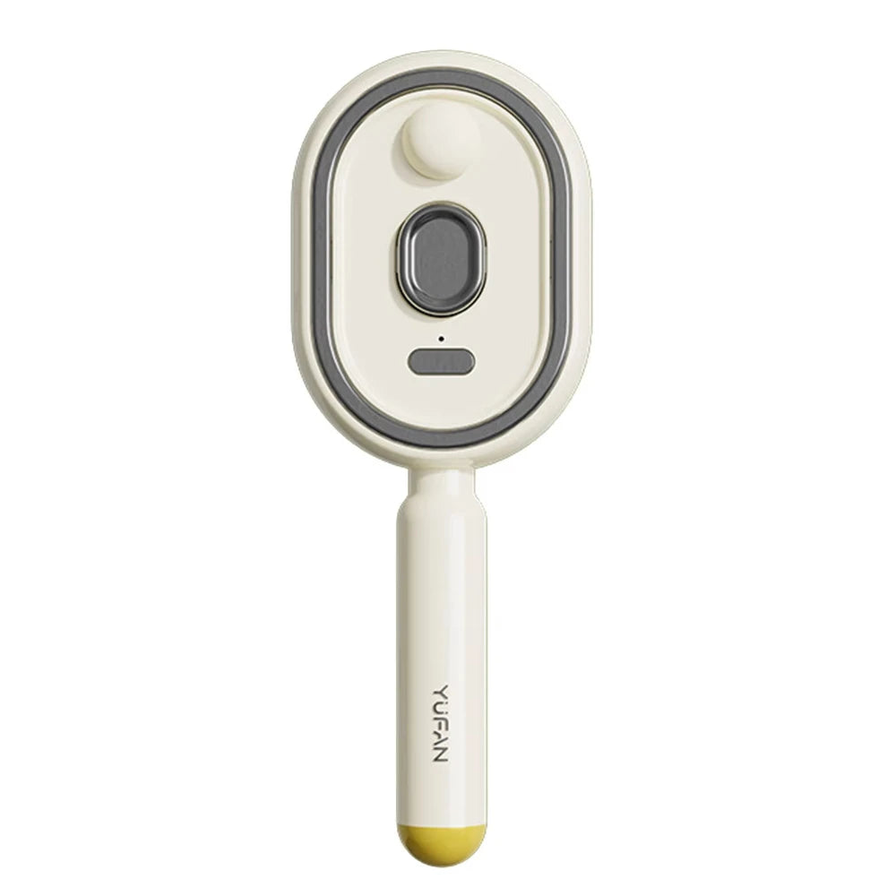 Wet Electrics Hairbrush with Water Spray Rechargeable Steams Hair Straightener USB-C Charging for Both Long & Short Hairs