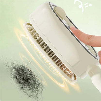 Wet Electrics Hairbrush with Water Spray Rechargeable Steams Hair Straightener USB-C Charging for Both Long & Short Hairs
